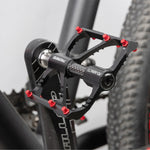 1 paio PROMEND Titanium Axle Carbon Tube Pedale per bicicletta Mountain Bike Road Bike 3 Palin Pedal, PD-M86C-TI, PD-R87C-TI
