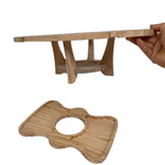 Tavolo da picnic all'aperto Portabottiglie pieghevole in legno, Foldable Table