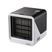 MG -191 Mini Air Cooler Home Dormitory Office Air Conditioning Fan Portable Small Desktop USB Fan, Classic Black, Sky Blue