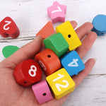 Gioco educativo orologio in legno per bambini con puzzle forme