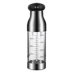 Spruzzatore per olio e aceto per barbecue con flacone spray per olio a pressione in acciaio inossidabile, Push-Type Oil Spray Bottle