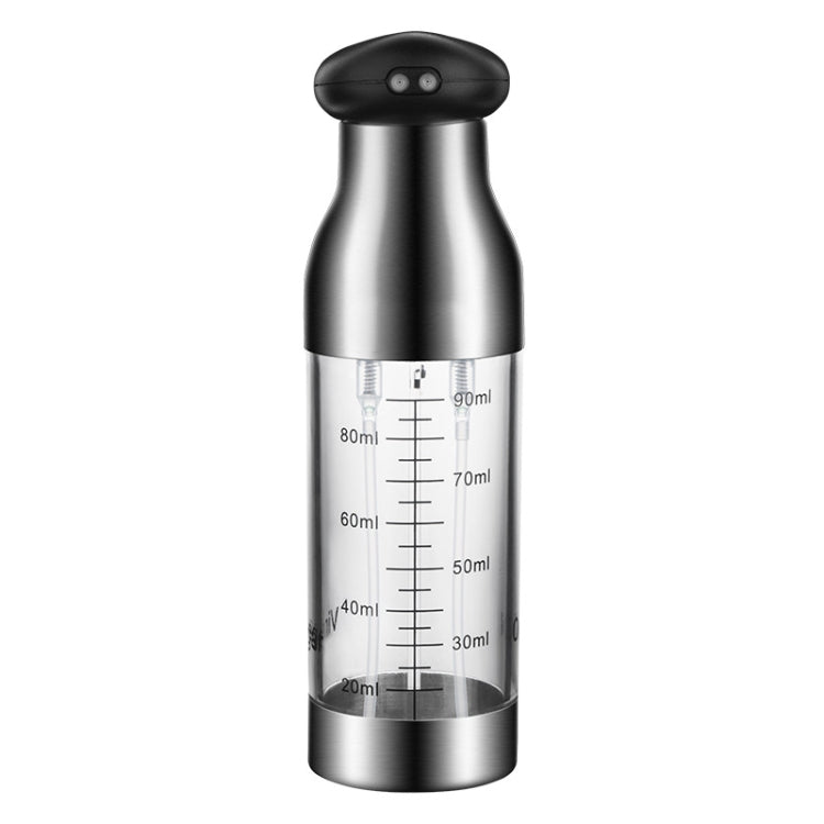 Spruzzatore per olio e aceto per barbecue con flacone spray per olio a pressione in acciaio inossidabile, Push-Type Oil Spray Bottle
