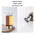 Spruzzatore per olio e aceto per barbecue con flacone spray per olio a pressione in acciaio inossidabile, Push-Type Oil Spray Bottle