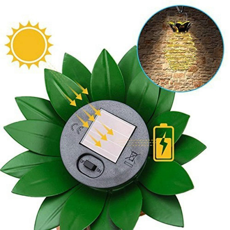 Lanterna solare LED in ferro battuto per esterni 24 o 60 LED