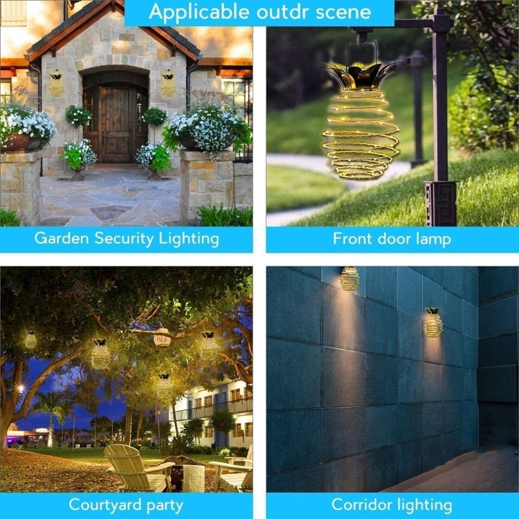 Lanterna solare LED in ferro battuto per esterni 24 o 60 LED