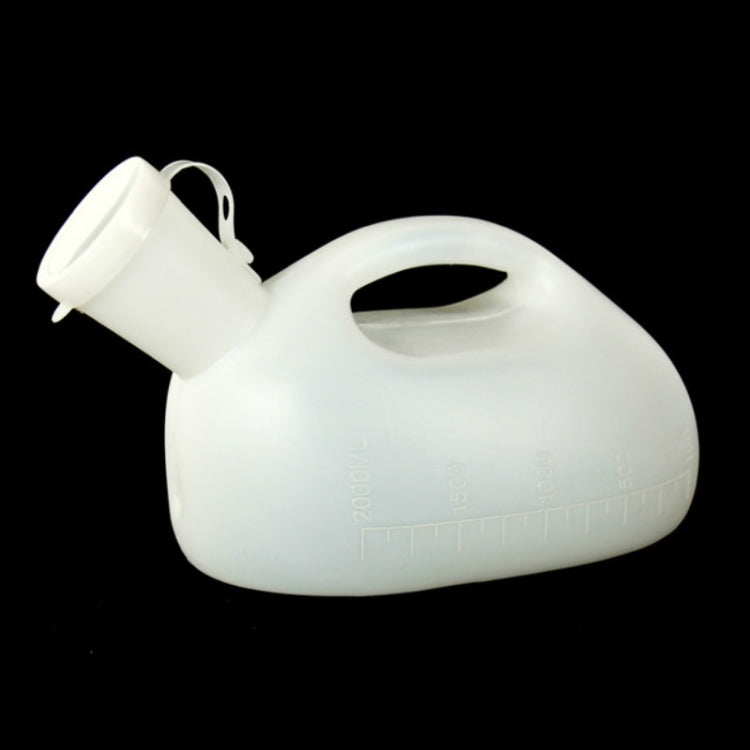 Vasino da viaggio da 2000 ml per bambini, orinatoio portatile a tenuta stagna da uomo con coperchio addensato per anziani, vaso da notte per adulti di grande capacità, 2 PCS 2000ML(White), 2 PCS 2000ML(Blue)