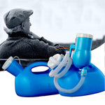 Vasino da viaggio da 2000 ml per bambini, orinatoio portatile a tenuta stagna da uomo con coperchio addensato per anziani, vaso da notte per adulti di grande capacità, 2 PCS 2000ML(White), 2 PCS 2000ML(Blue)