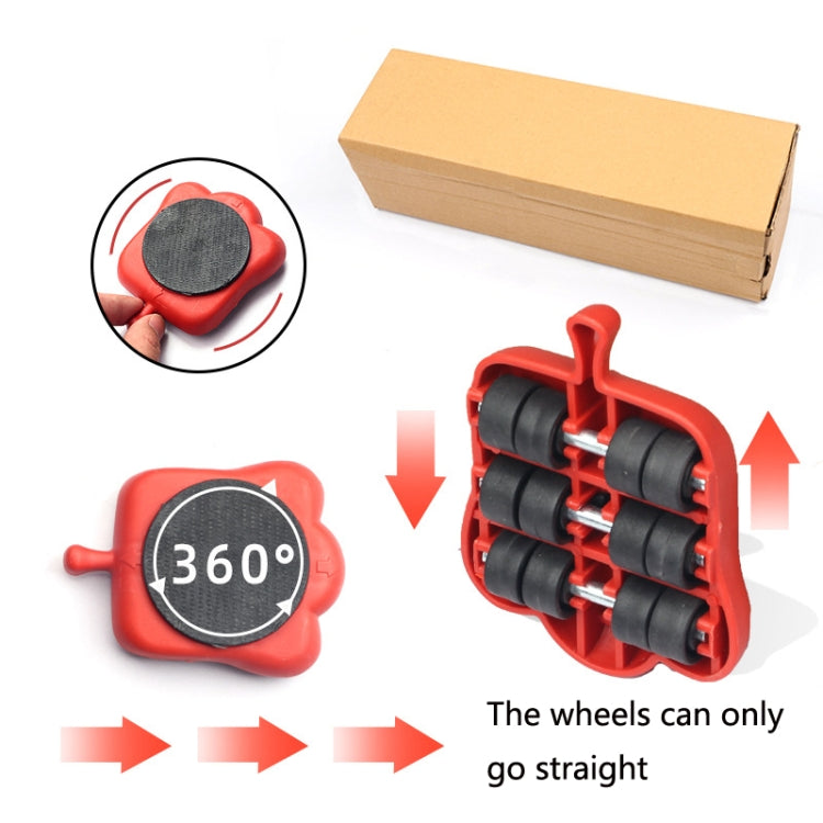 Set di attrezzi per il movimento ad altezza regolabile del motore con rullo mobile per mobili pesanti a leva, 13 PCS / Set, 5 PCS / Set