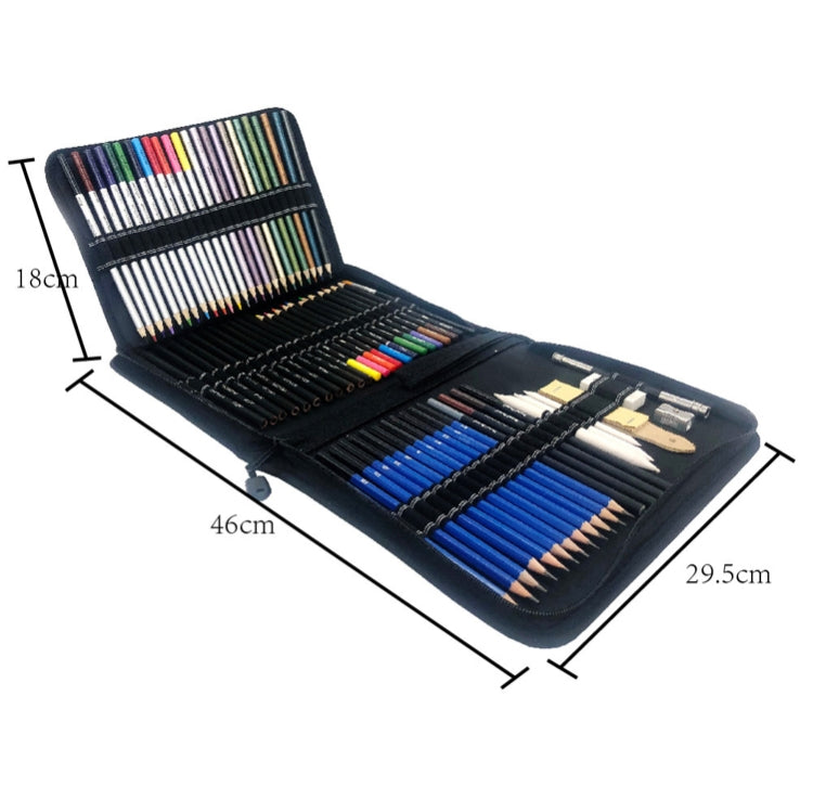 Set di 72 in 1 matita colorata per schizzi Matita colorata per studenti dipinta a mano, Hand-Painted Art Pencil