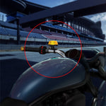 Motocicletta Modificata Personalità Taxi Motore Luce Auto Elettrica Casco Spia Decorativa, Normally Bright, Strobe