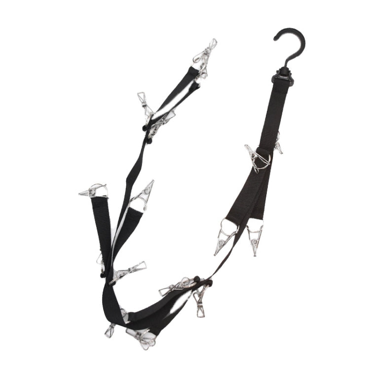 Gancio rotante con clip per guardaroba 18cm