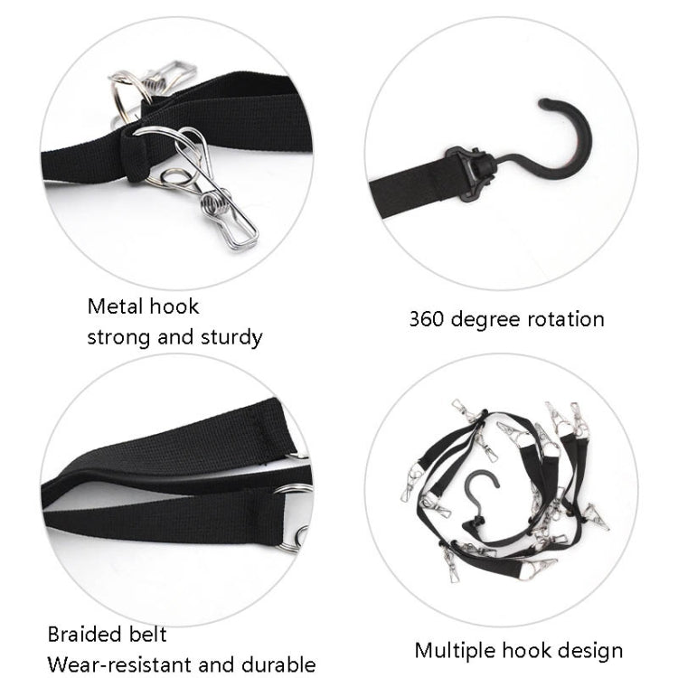 Gancio rotante Tappo per guardaroba Clip per appendere la corda Camera da letto Casa Stoccaggio Vestiti Porta posteriore Rogue, Clothes Door Back Hook