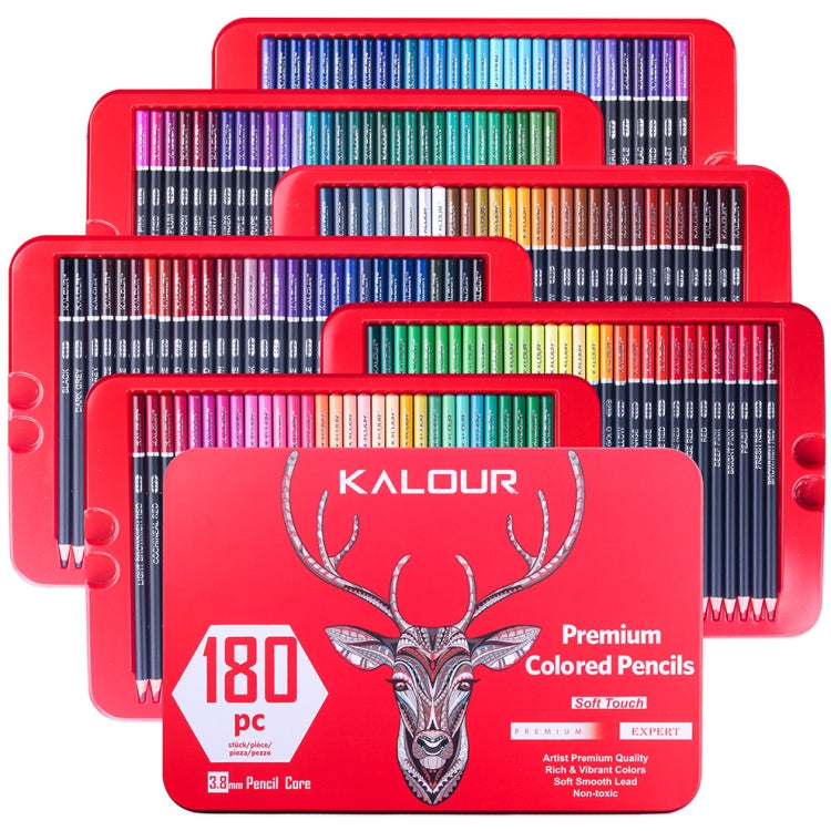 KALOUR Set di 180 colori di piombo colorato Matite dipinte Forniture per pittura artistica, 180 Colors Art Painting