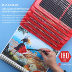 KALOUR Set di 180 colori di piombo colorato Matite dipinte Forniture per pittura artistica, 180 Colors Art Painting