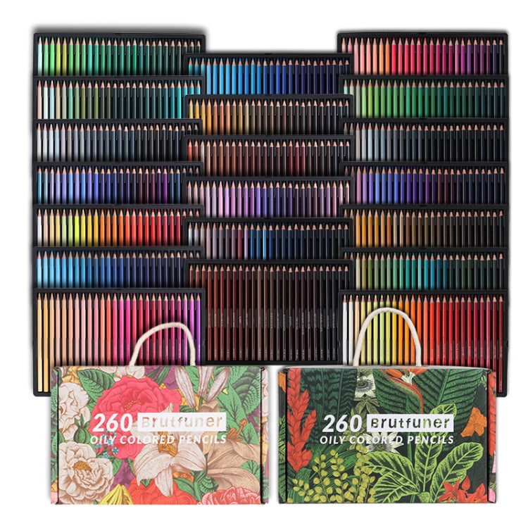 BRUTFUNER Set di 520 colori di piombo colorato Pittura artistica Piombo colorato dipinto a mano oleoso, 520 Colors Hand-Painted