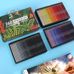 BRUTFUNER Set di 520 colori di piombo colorato Pittura artistica Piombo colorato dipinto a mano oleoso, 520 Colors Hand-Painted