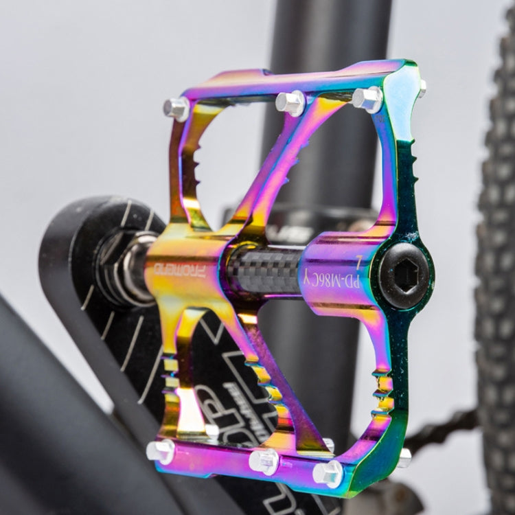 1 paio PROMEND Pedale colorato per bicicletta CNC in lega di alluminio con tre cuscinetti Peilin, PD-M86CY, PD-R87CY