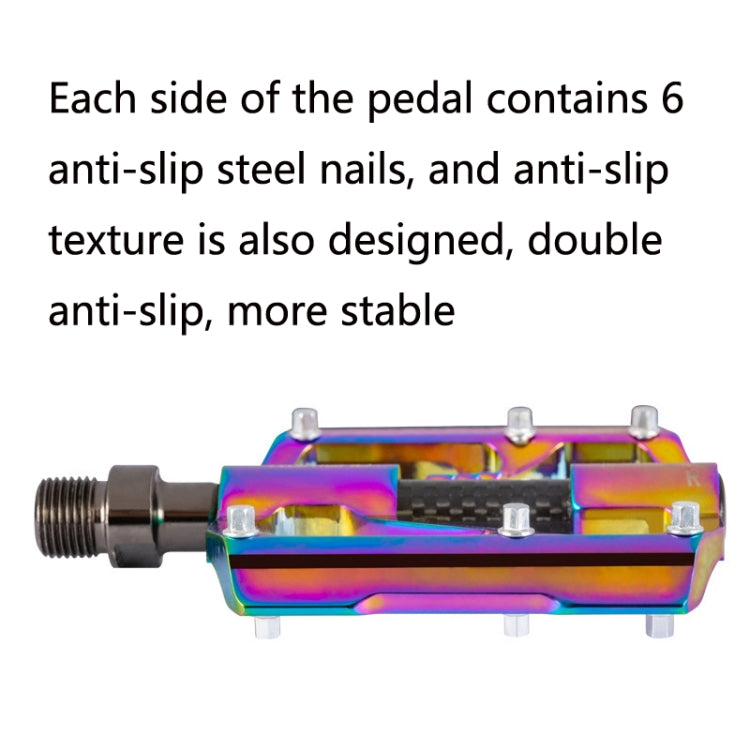 1 paio PROMEND Pedale colorato per bicicletta CNC in lega di alluminio con tre cuscinetti Peilin, PD-M86CY, PD-R87CY