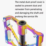 1 paio PROMEND Pedale colorato per bicicletta CNC in lega di alluminio con tre cuscinetti Peilin, PD-M86CY, PD-R87CY