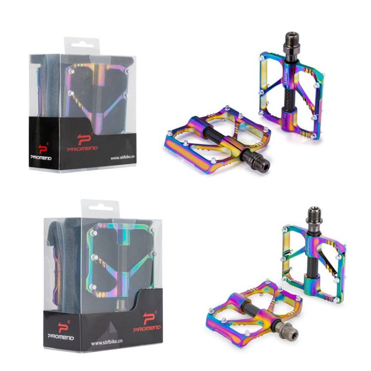 1 paio PROMEND Pedale colorato per bicicletta CNC in lega di alluminio con tre cuscinetti Peilin, PD-M86CY, PD-R87CY