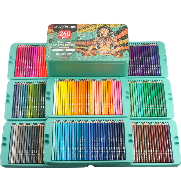 Kalour 240 colori set di matite di piombo colorato dipinto a mano doodle matita colorata matita per pittura, 240 Colors Painting Pencil