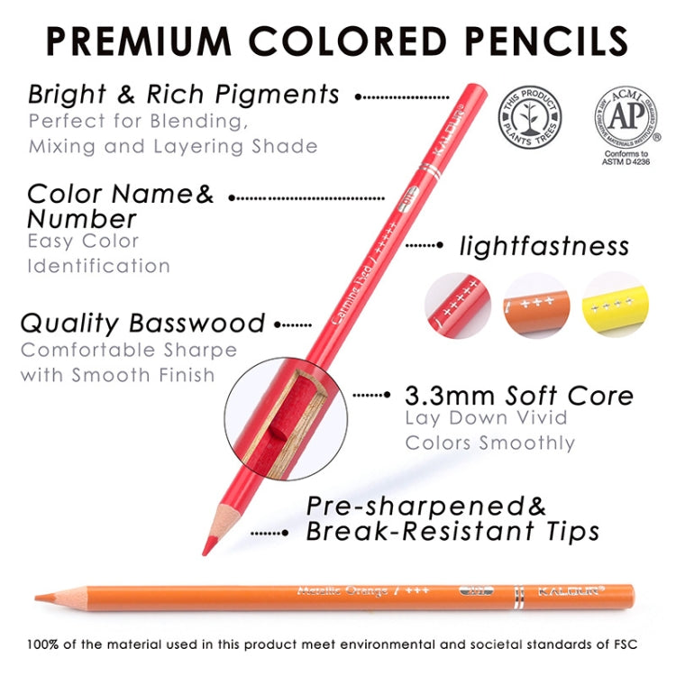 Kalour 240 colori set di matite di piombo colorato dipinto a mano doodle matita colorata matita per pittura, 240 Colors Painting Pencil