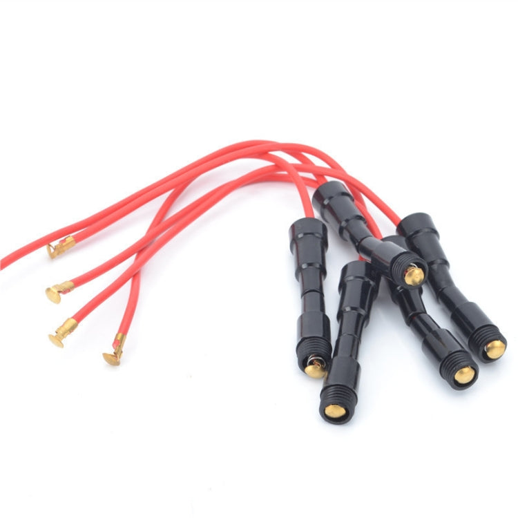 100 PZ Portafusibili cablati Portafusibili Portavetro, Dimensioni: 5x20mm, 100 PCS Fuse Holder
