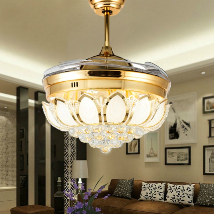 Ventilatore da soffitto LED cristallo 42 pollici 36W con telecoma