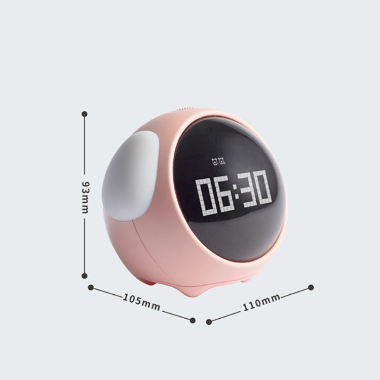 Cartoon Cmart sveglia per bambini camera da letto comodino LED lampada carica orologio digitale elettronico, White (Foundation), Pink (Foundation), White (Expression Version), Pink (Expression Version)