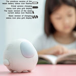 Cartoon Cmart sveglia per bambini camera da letto comodino LED lampada carica orologio digitale elettronico, White (Foundation), Pink (Foundation), White (Expression Version), Pink (Expression Version)