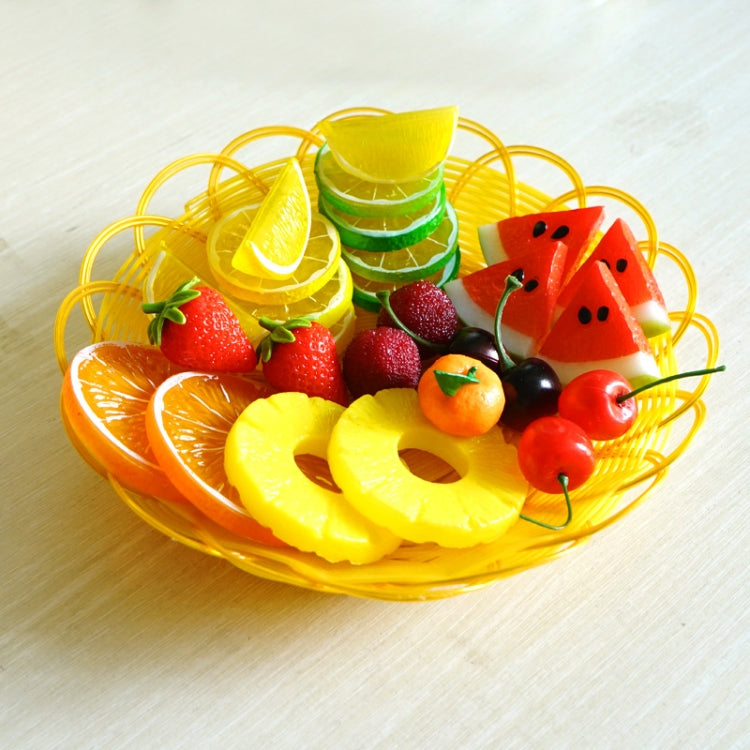 Puntelli da tiro con fetta di frutta finta Puntelli da tiro con modello di fetta di frutta ad alta simulazione