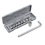 CY-0117 Set di attrezzi combinati per manicotti Set multifunzione per riparazione auto a cricchetto di emergenza per triciclo, 10 PCS / Set