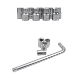 CY-0117 Set di attrezzi combinati per manicotti Set multifunzione per riparazione auto a cricchetto di emergenza per triciclo, 10 PCS / Set