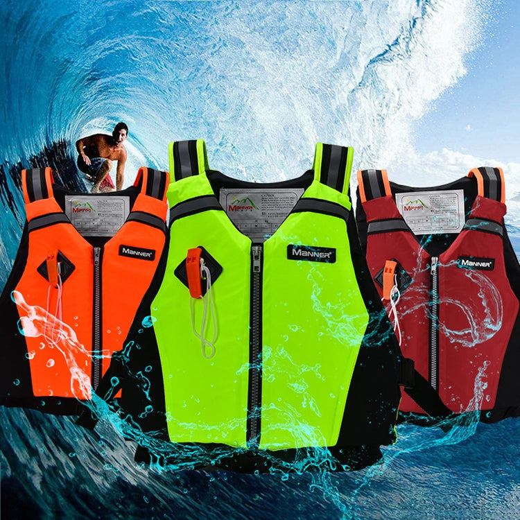 Manner QP2025 Giubbotto di galleggiamento Giubbotto di galleggiamento Dragon Boat Kayak Paddle Board Giubbotto di galleggiamento, Green, Orange, Red