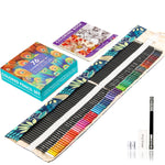 Set di matite colorate a 72 colori Matite colorate Graffiti dipinte a mano, With Roller Shutter Pencil Case