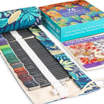 Set di matite colorate a 72 colori Matite colorate Graffiti dipinte a mano, With Roller Shutter Pencil Case
