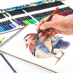 Set di matite colorate a 72 colori Matite colorate Graffiti dipinte a mano, With Roller Shutter Pencil Case
