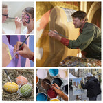 17 in 1 Pennello per pittura acrilica Multiuso Lana di nylon Pennello per acquerello Materiale per pittura artistica Qith Borsa per pittura su tela, 17 in 1