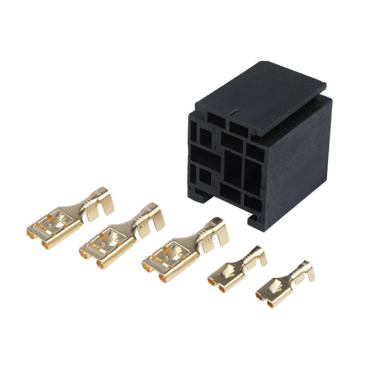 20 set D2K5PS Presa relè per maniglia in plastica automobilistica a 5 pin con terminale, D2K5PS