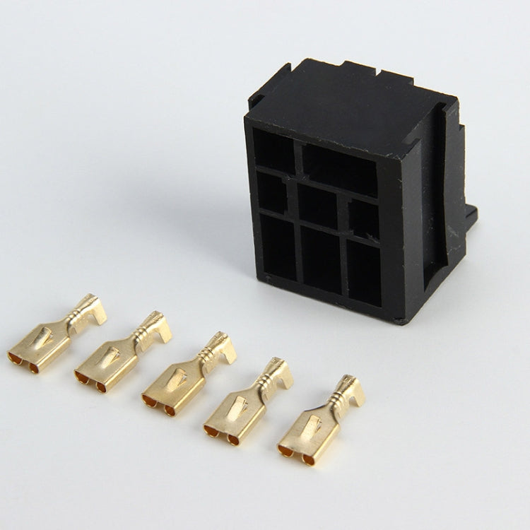 20 set D2K5PS Presa relè per maniglia in plastica automobilistica a 5 pin con terminale, D2K5PS