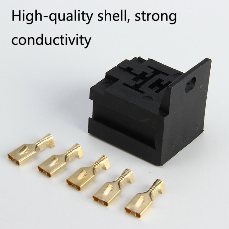 20 set D2K5PS Presa relè per maniglia in plastica automobilistica a 5 pin con terminale, D2K5PS