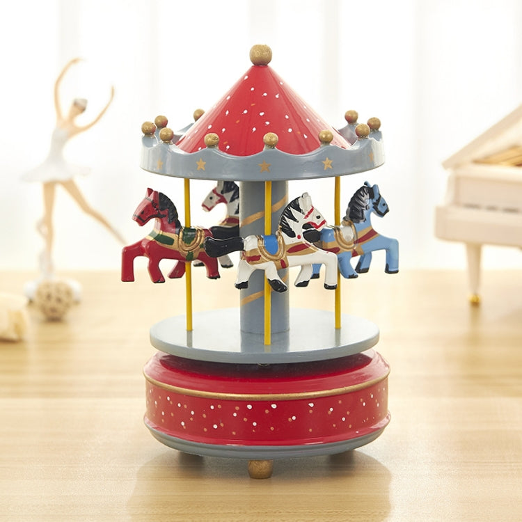 Sky City Carousel Clockwork Music Box Regalo di compleanno per coppie, K0131 Star Blue, K0132 Star Pink, K0111 Star Red, K0121 Flowers Grass Red, K0112 Flowers Grass Rose, K0233 Dot Red, K0232  Dot Blue + Pink, K0231 Dot Blue, K0321 Red White