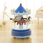 Sky City Carousel Clockwork Music Box Regalo di compleanno per coppie, K0131 Star Blue, K0132 Star Pink, K0111 Star Red, K0121 Flowers Grass Red, K0112 Flowers Grass Rose, K0233 Dot Red, K0232  Dot Blue + Pink, K0231 Dot Blue, K0321 Red White