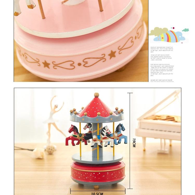 Sky City Carousel Clockwork Music Box Regalo di compleanno per coppie, K0131 Star Blue, K0132 Star Pink, K0111 Star Red, K0121 Flowers Grass Red, K0112 Flowers Grass Rose, K0233 Dot Red, K0232  Dot Blue + Pink, K0231 Dot Blue, K0321 Red White