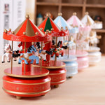 Sky City Carousel Clockwork Music Box Regalo di compleanno per coppie, K0131 Star Blue, K0132 Star Pink, K0111 Star Red, K0121 Flowers Grass Red, K0112 Flowers Grass Rose, K0233 Dot Red, K0232  Dot Blue + Pink, K0231 Dot Blue, K0321 Red White