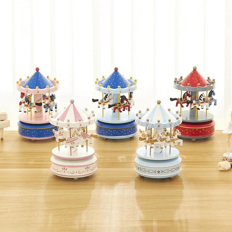 Sky City Carousel Clockwork Music Box Regalo di compleanno per coppie, K0131 Star Blue, K0132 Star Pink, K0111 Star Red, K0121 Flowers Grass Red, K0112 Flowers Grass Rose, K0233 Dot Red, K0232  Dot Blue + Pink, K0231 Dot Blue, K0321 Red White
