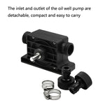 Mini pompa dell'acqua portatile Pompa dell'olio ad alto flusso azionata da trapano elettrico, standard con due connettori, High Flow Oil Pump