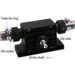 Mini pompa dell'acqua portatile Pompa dell'olio ad alto flusso azionata da trapano elettrico, standard con due connettori, High Flow Oil Pump