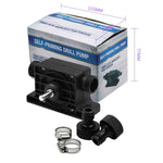 Mini pompa dell'acqua portatile Pompa dell'olio ad alto flusso azionata da trapano elettrico, standard con due connettori, High Flow Oil Pump