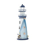 2 pezzi stile mediterraneo lampeggiante oceano latta faro decorazione della casa artigianato, stile consegna casuale, M1221 Small 14cm, M1022 Medium 19cm, M1021 Large 30cm